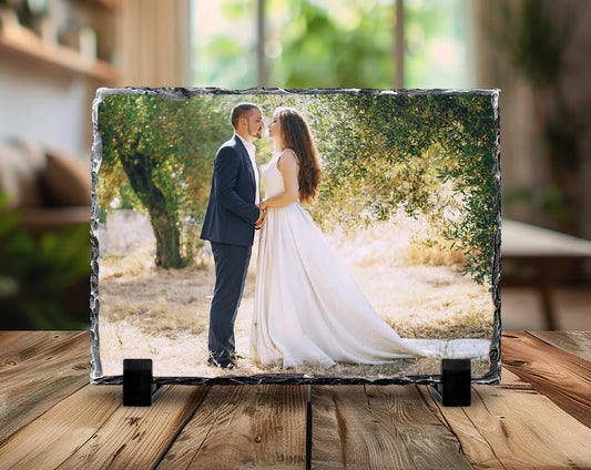 Photo Personalized Rectangle Slate Rock