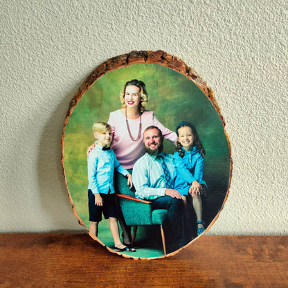 UV Photo on Wood Slice