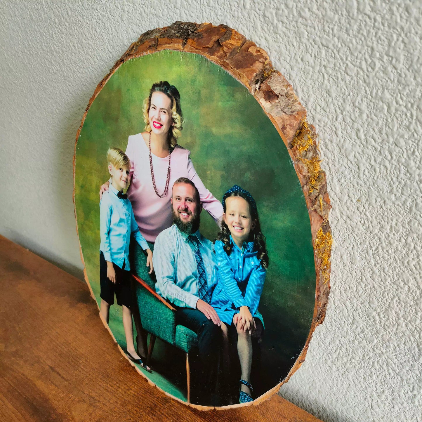 UV Photo on Wood Slice