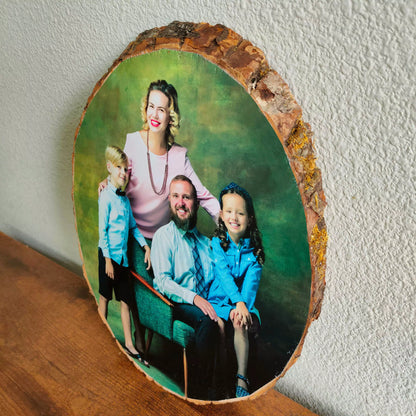 UV Photo on Wood Slice