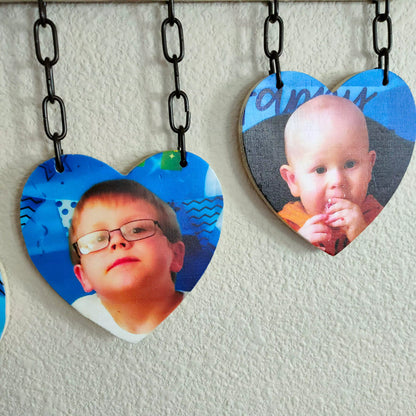 Wooden Heart Garland